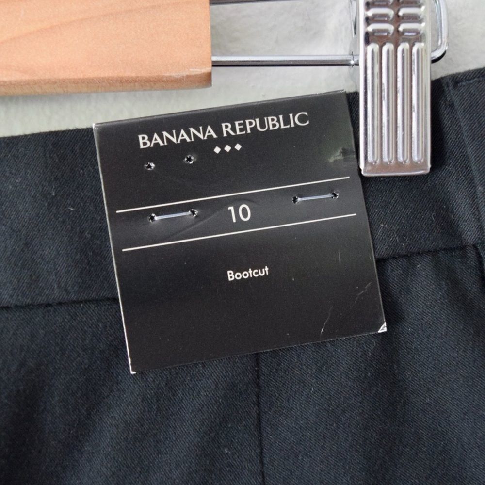 BANANA REPUBLIC Factory High-Rise Bootcut Pant, Black, Size 10 NWT Retail $80 - Picture 9 of 15